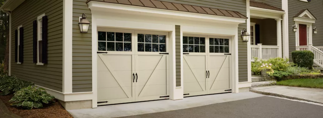 Princeton P-23, 8’ x 7’, Desert Sand doors and overlays, 8 lite Panoramic windows